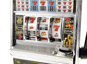 LeanToys Automat do Gry Slot Kasyno Skarbonka Duża Dźwięki 2