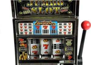 LeanToys Automat do Gry Slot Kasyno Skarbonka Duża Dźwięki 3