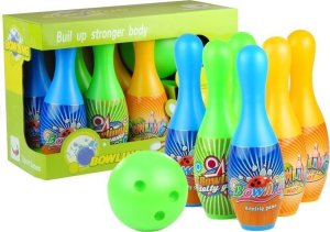 LeanToys Zestaw do Gry w Kręgle 6 Kręgli + Kula Sport Gra 1