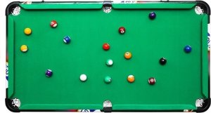 LeanToys Duży Drewniany Składany Stół Bilardowy Gra + Bile 3