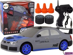 LeanToys Autko Sportowe Zdalnie Sterowane R/C 1:24 Szare Wymienne Koła 1