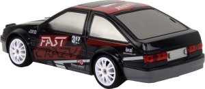 LeanToys Autko Sportowe Zdalnie Sterowane R/C 1:24 Czarne Wymienne Koła 3