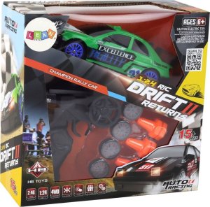 LeanToys Autko Sportowe Zdalnie Sterowane R/C 1:24 Zielone Wymienne Koła 6