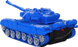 LeanToys Czołg R/C Zdalnie Sterowany Światła Dźwięk Niebieski 1:18 27MHz 3