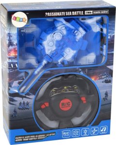 LeanToys Czołg R/C Zdalnie Sterowany Światła Dźwięk Niebieski 1:18 27MHz 6