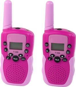 LeanToys Walkie Talkie Krótkofalówki Różowe Zasięg 3km Dla Dzieci 2