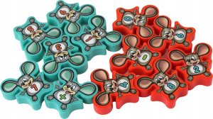 LeanToys Gra Zręcznościowa Myszki Balansujące Serowa Wieża 12 ele. Lekcja Matematyki 3