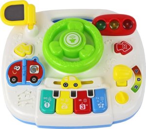 LeanToys Edukacyjny Interaktywny Stolik Tablica 2w1 Dla Maluchów Kierownica 3