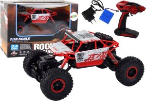 LeanToys Auto Terenowe Zdalnie Sterowane RC 1:18 2.4G Czerwone 1