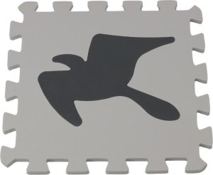 LeanToys Miękkie Puzzle Mata Kontrastowa Edukacyjna Pianka EVA Szare 28 ele. 3