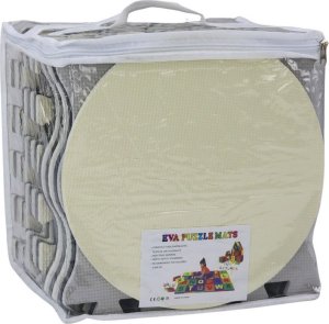 LeanToys Miękkie Puzzle Mata Kontrastowa Edukacyjna Pianka EVA Szare 28 ele. 4