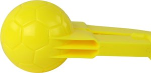 LeanToys Śnieżkomat Maszynka do Kulek Śnieżnych Wzór Piłki Żółty 35cm x 7cm x 7cm 2