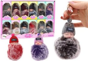 LeanToys Pompon Laleczka Breloczek Zawieszka Do Kluczy Torebki Mix Kolorów 3