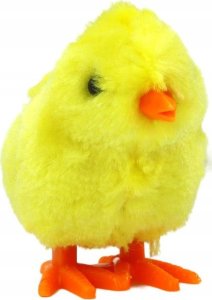 LeanToys Skaczący Kurczak Zabawka Nakręcany Pluszowy Żółty 2