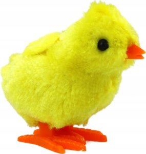 LeanToys Skaczący Kurczak Zabawka Nakręcany Pluszowy Żółty 3
