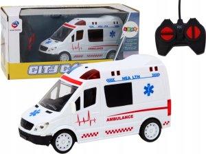 LeanToys Zdalnie Sterowana Karetka Ambulans RC Światła Dźwięki Biała 1