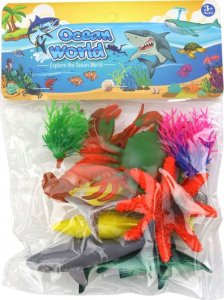 Figurka LeanToys Zestaw Figurek Zwierząt Morskich 8 Sztuk Rośliny Wodne 3