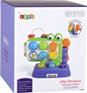 LeanToys Dinozaur Panel Edukacyjny Whac-A-Mole Sorter Gra Dla Dzieci Fioletowy (17675) 5