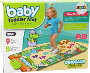 LeanToys Mata Taneczna Edukacyjna Interaktywna Dinozaury Światła Dźwięki 3