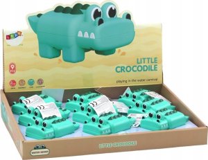 LeanToys Zabawka Do Kąpieli Krokodylek Nakręcany Zielony 3