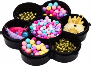 LeanToys Zestaw Do Tworzenia Bransoletek Pojemnik Koraliki Zawieszki 3