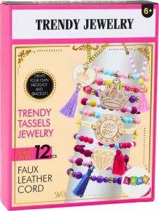 LeanToys Zestaw Do Tworzenia Bransoletek Pojemnik Koraliki Zawieszki 4