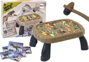 LeanToys Gra Zręcznościowa Whac-a-mole Dinozaury Stoliczek 1