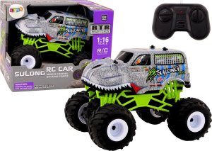 LeanToys Auto Terenowe Zdalnie Sterowane RC 1:16 Dinozaur Siwy 1