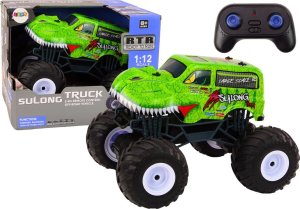 LeanToys Auto Terenowe Zdalnie Sterowane 2.4G RC 1:12 Dinozaur Zielony 1