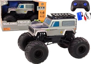 LeanToys Duże Auto Terenowe Zdalnie Sterowane Suv 2.4G RC 1:6 Siwy 1