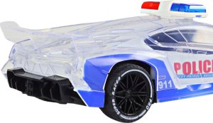 LeanToys Policyjne Auto Sportowe Zdalnie Sterowane RC Skala 1:16 Światła 4