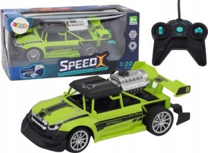 LeanToys Autko Zdanie Sterowane RC 1:20 Efekt Dymny Światła Zielony 1