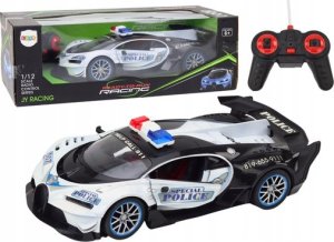 LeanToys Auto Zdalnie Sterowane RC Policyjne w Skali 1:12 Biały 1