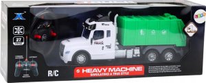 LeanToys Śmieciarka Zdalnie Sterowana RC Zielona Światła Dźwięki 4