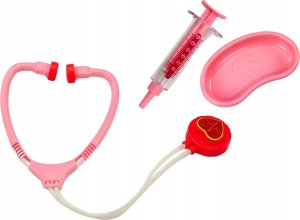 LeanToys Apteczka Dziecięcia Narzędzia Lekarskie W Walizce Różowy 3