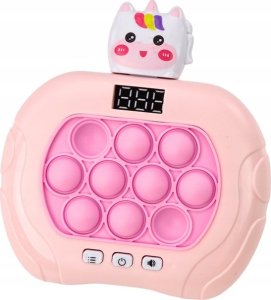 LeanToys Gra Pop-It Wac A Mole Jednorożec Światła Dźwięki Różowa Sensoryczna 2