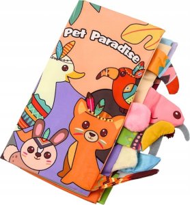 LeanToys Miękka Książeczka Edukacyjna Szeleszcząca Zwierzęta Leśne 2