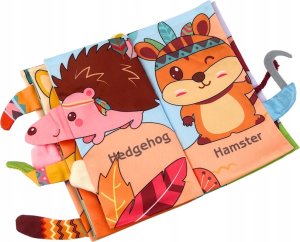 LeanToys Miękka Książeczka Edukacyjna Szeleszcząca Zwierzęta Leśne 3