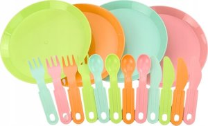 LeanToys Zestaw Owoców Do Krojenia Sałatka Sztućce Taca Artykuły Spożywcze 25 ele. 2