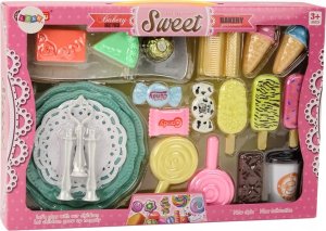 LeanToys Cukiernia Kawiarnia Zestaw Słodycze Figurki Kawa Ciasto 25 ele. 4