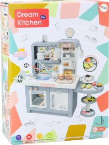 LeanToys Kuchnia Marzeń Dla Dzieci Światła Dźwięki Para Akcesoria Szara 3