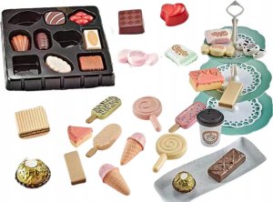 LeanToys ﻿Cukiernia Kawiarnia Zestaw Słodycze Figurki Kawa Ciasto 50 ele. 2
