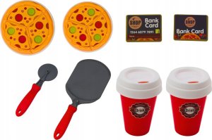 LeanToys Zestaw Sklep Pizza Ekspres Do Kawy Napoje Kasa Fiskalna 3