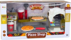 LeanToys Zestaw Sklep Pizza Ekspres Do Kawy Napoje Kasa Fiskalna 4