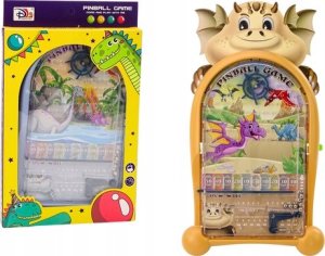 LeanToys Gra Zręcznościowa Pinball Dinozaury Smok Stojak Beżowy 1