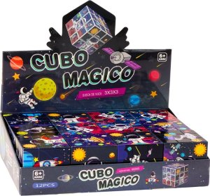 LeanToys Magiczna Kostka Układanka Edukacyjna Kosmos Puzzle Gra Logiczna 3