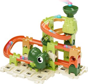 LeanToys Klocki Konstrukcyjne Tor Na Kulkę Dinozaur 9 Poziomów 60 El 2