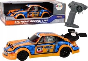 LeanToys Autko Zdalnie Sterowane RC 1:16 Gumowe Koła Drift Pomarańczowy 1