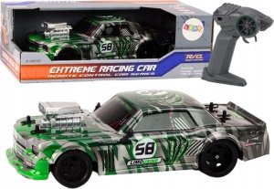 LeanToys Autko Zdalnie Sterowane RC 1:16 Gumowe Koła Drift Zielone 1