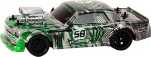 LeanToys Autko Zdalnie Sterowane RC 1:16 Gumowe Koła Drift Zielone 2